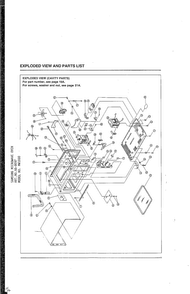 Complete Microwave Assembly Diagram and Parts List for MW1010 XAA Samsung Microwave