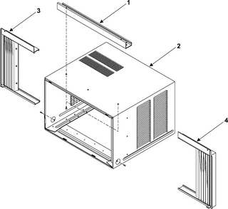 Outer Case Assembly Diagram and Parts List for AW1800A XAA Samsung Air Conditioner