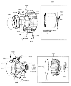 Tub Assy Diagram and Parts List for WF206BNW XAC Samsung Washer