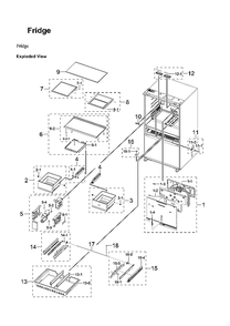 Refrigerator Parts Diagram and Parts List for RF29BB89008M AA-00 Samsung Refrigerator