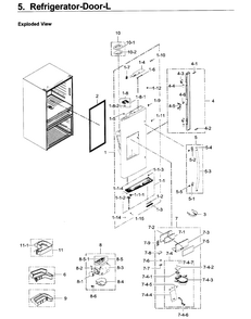 Part Location Diagram of DA97-13802A Samsung Middle Guard Assembly