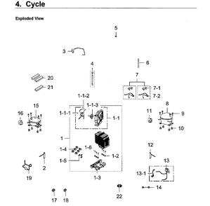 Part Location Diagram of DA31-00340A Samsung Motor