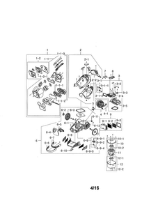 Body Diagram and Parts List for VCC96P0H1G XAA Samsung Upright Vacuum