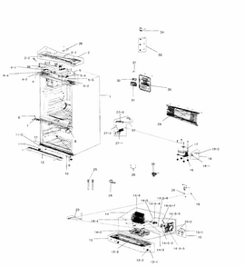 Part Location Diagram of DA61-04735A Samsung Bracket