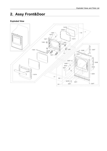 Part Location Diagram of DC64-02616B Samsung DECORATION-DOOR;DV5451AE