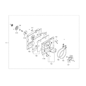 Casing Assembly Diagram and Parts List for MC17F808KDT AA-00 Samsung Microwave Oven Combo