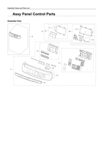 Part Location Diagram of DC64-03513A Samsung Control panel