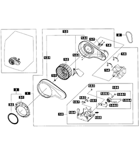 Motor Assy Diagram and Parts List for DV365ETBGWR A3-0001 Samsung Dryer