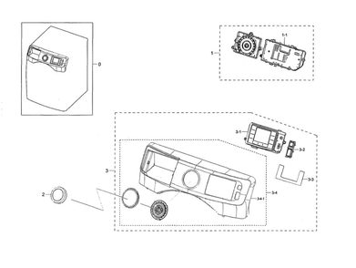 Control Panel Parts Diagram and Parts List for WF45N5300AF US-00 Samsung Washer