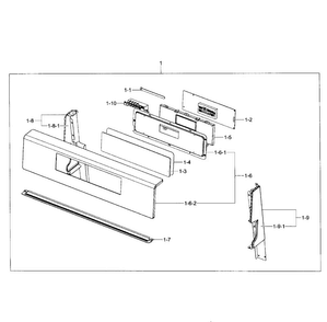 Control Box Diagram and Parts List for NX58F5500SS AA-0000 Samsung Range