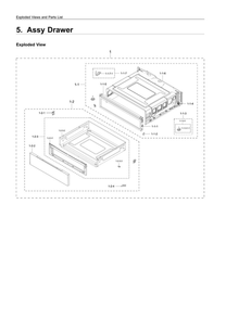 Part Location Diagram of DG94-02225A Samsung Assembly foot