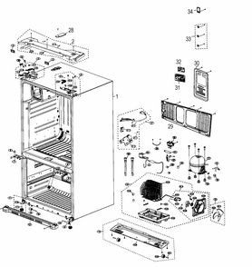 Part Location Diagram of DA97-07827A Samsung Water Valve