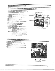 Disassembly And Reassembly Diagram and Parts List for MW5580W XAA Samsung Microwave