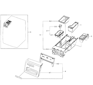 Part Location Diagram of DC97-16101H Samsung Assembly PANEL DRAWER;SQUALL