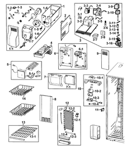 Part Location Diagram of DA62-00702B Samsung Multi Insulation
