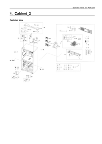 Part Location Diagram of DA61-13159C Samsung HINGE-MIDDLE LEFT;RF9000,ZN,ZNDC2