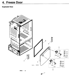 Part Location Diagram of DA97-15350A Samsung Gasket Assembly