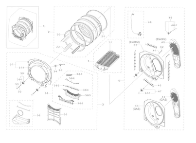 Part Location Diagram of DC01-00129T Samsung Sheet steel