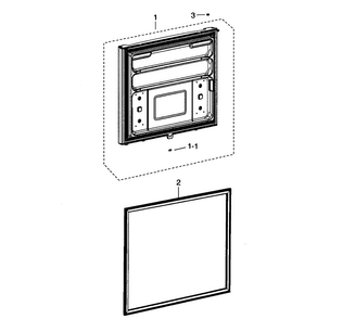 Part Location Diagram of DA67-02076C Samsung CAP-HINGE HOLE;NW2,ABS,S