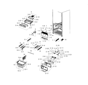 Part Location Diagram of DA68-01827B Samsung MANUAL USERS;AW2 CD,CU P