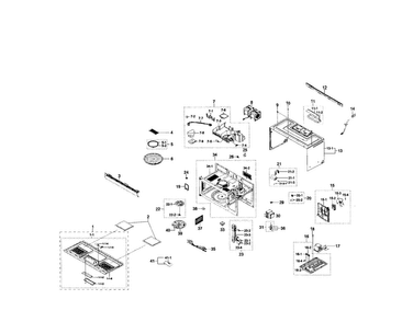 Part Location Diagram of DE64-02083J Samsung PANEL-OUTER;MHC3,EGI-SEC