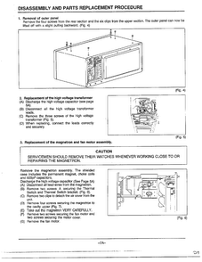 Disassembly/parts Replacement Diagram and Parts List for MW2170U XAA Samsung Microwave