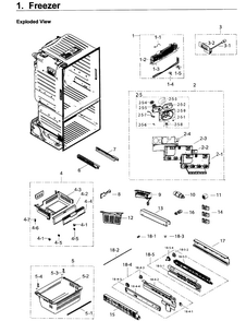 Part Location Diagram of DA62-03141A Samsung INSULATION EVAP-FRE SUB