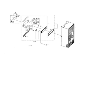 Mid Door Diagram and Parts List for RF22NPEDBSR AA-00 Samsung Refrigerator