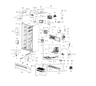 Part Location Diagram of DA61-04191A Samsung HINGE-LOW L;GUGGENHEIM,S