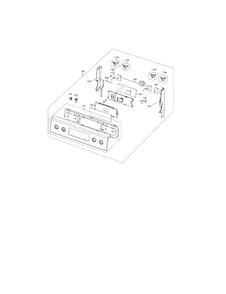 Control Parts Diagram and Parts List for FER300SX XAC Samsung Range