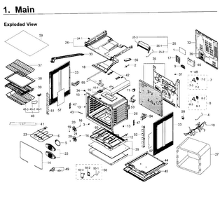 Part Location Diagram of 4709-002441 Samsung W-lan module
