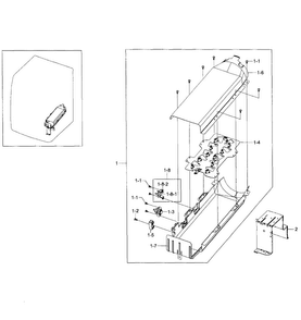 Heater Assy Diagram and Parts List for DV363EWBEUF A1-0000 Samsung Dryer