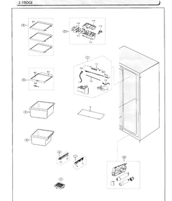 Part Location Diagram of DA67-02458A Samsung Cap insert