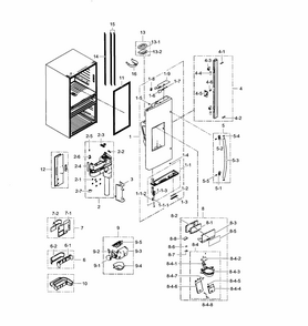 Refrigerator Door L Diagram and Parts List for RF23HSESBSR AA-0000 Samsung Refrigerator