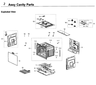Part Location Diagram of DG62-00191A Samsung Adiabatic