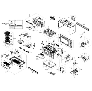 Part Location Diagram of OM75P10ESGN Samsung Magnetron