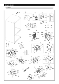 Part Location Diagram of DA62-04030C Samsung Valve water