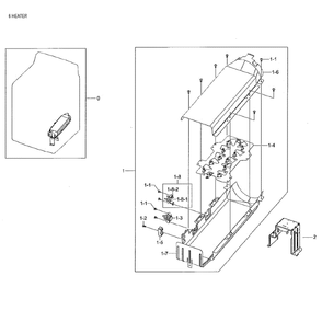Duct And Burner Diagram and Parts List for DV48J7700EW A2-02 Samsung Dryer