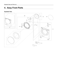 Part Location Diagram of DC97-21478A Samsung Filter Cover Assembly