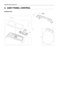 Part Location Diagram of DC97-22947B Samsung Control Panel Assembly