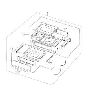 Part Location Diagram of DG97-00091B Samsung Slider Assembly Right