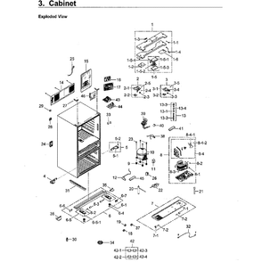 Part Location Diagram of DA97-17698A Samsung Safety Case Assembly