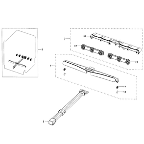 Motion Assembly Diagram and Parts List for DW80H9930US AA-0001 Samsung Dishwasher
