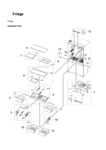 Part Location Diagram of DA97-23063A Samsung Filter Case Assembly