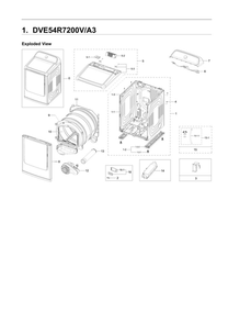 Part Location Diagram of DC61-04924A Samsung Frame