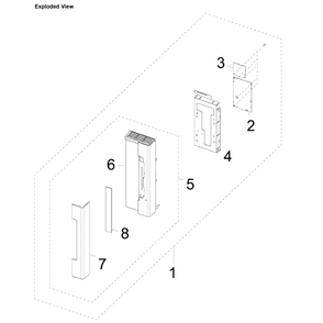 Control Box Diagram and Parts List for SMH2117S XAA-01 Samsung Microwave
