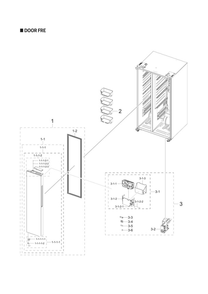 Part Location Diagram of DA97-20677C Samsung Case Filter Assembly