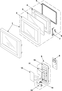Part Location Diagram of DE72-70161A Samsung CONTROL-PANEL;-,ABS(VH-0