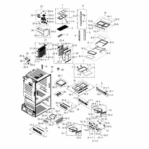 Part Location Diagram of DA97-08006K Samsung Filter Case Assembly
