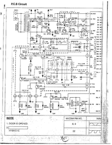 Microwave/pcb Parts Page 10 Diagram and Parts List for MW5330T XAA Samsung Microwave